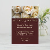 Faire-part de mariage Rose ivoire (Debout devant)