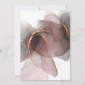 FAIRE-PART DE MARIAGE ROSE LUXE FLOTTANT (Dos)