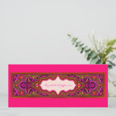 Faire-part de mariage rose marocain (Debout devant)