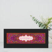 Faire-part de mariage rose marocain (Debout devant)