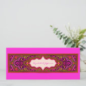 Faire-part de mariage rose marocain (Debout devant)