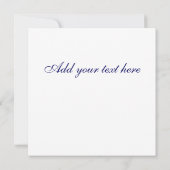 faire-part de mariage rose Monogramme Navy Damas (Dos)