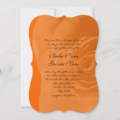 Faire-part de mariage Rose orange (Devant)