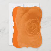 Faire-part de mariage Rose orange (Dos)