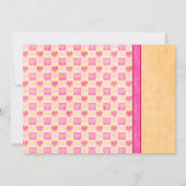 Faire-part de mariage rose orange Gerbera Daisy (Dos)