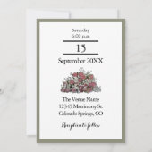 Faire-part de mariage rose pâle et vert pâle (Dos)