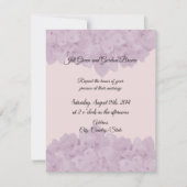 Faire-part de mariage rose pâle Hydrangea (Devant)