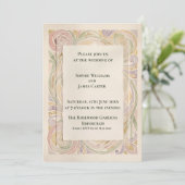 Faire-part de mariage Rose pastel rosé (Debout devant)