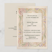 Faire-part de mariage Rose pastel rosé (Devant / Derrière)
