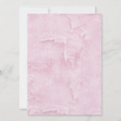 Faire-part de mariage rose personnalisé Dachshunds (Dos)