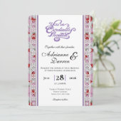 Faire-part de mariage Rose Petal Wedding Invite 2 (Debout devant)
