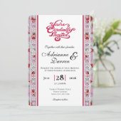 Faire-part de mariage Rose Petal Wedding Invite 2 (Debout devant)