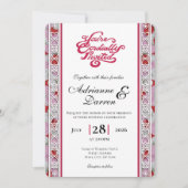 Faire-part de mariage Rose Petal Wedding Invite 2 (Devant)
