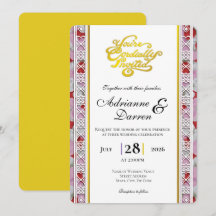 Faire-part de mariage Rose Petal Wedding Invite 2