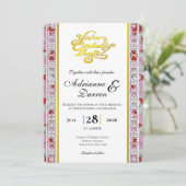 Faire-part de mariage Rose Petal Wedding Invite 2 (Debout devant)