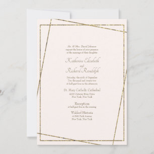 Faire-part de mariage rose poudré formel et élégan