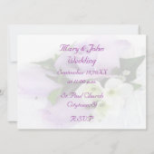 Faire-part de mariage Rose pourpre (Dos)