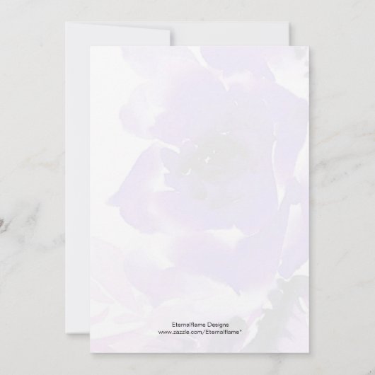 Faire-part de mariage Rose pourpre (Dos)