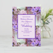 Faire-part de mariage Rose pourpre (Debout devant)