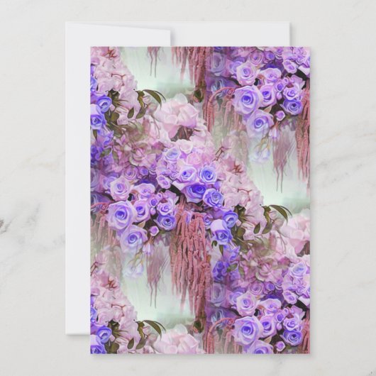 Faire-part de mariage Rose pourpre (Dos)