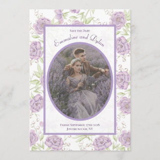 Faire-part de mariage Rose Pourpre Lavande