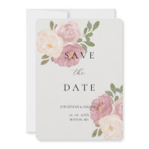 Faire-part de mariage Rose Rose