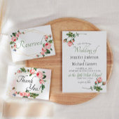 Faire-part de mariage Rose rose blushing