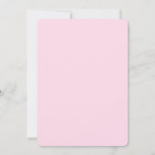 Faire-part de mariage Rose rose et blanc - Lettres (Dos)