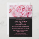 Faire-part de mariage rose rose moderne (Devant)
