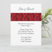 Faire-part de mariage Rose rouge (Debout devant)