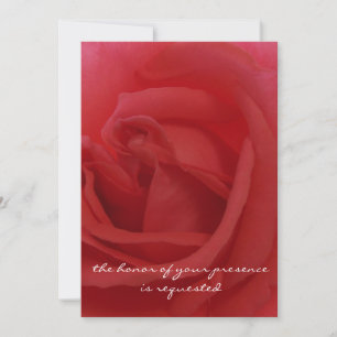 Faire-part de mariage Rose rouge