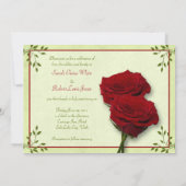 Faire-part de mariage Rose rouge (Dos)