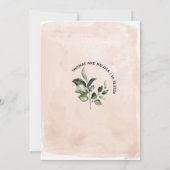 Faire-part de Mariage Rose Rouge Bourgogne (Dos)