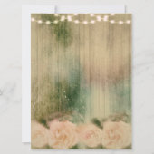 Faire-part de mariage Rose rustique (Dos)