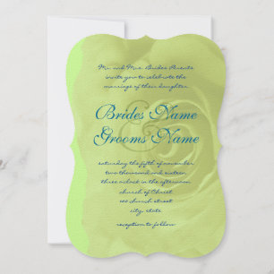 Faire-part de mariage Rose vert ou changer de coul