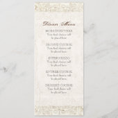 Faire-part de mariage rose victorien Antiqued (Dos)