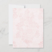 Faire-part de mariage Rose Vintage (Dos)