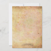 Faire-part de mariage rose vintage (Dos)