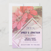 Faire-part de mariage Rose vintage (Devant)
