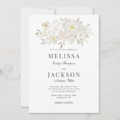 Faire-part de mariage Roses d'aquarelle (Devant)