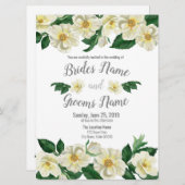 Faire-part de mariage, Roses de pays (Devant / Derrière)