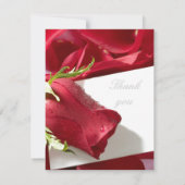 Faire part de mariage roses rouges RSVP (Dos)