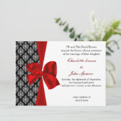 faire-part de mariage rouge (Debout devant)