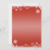 Faire-part de mariage rouge et blanc (Dos)