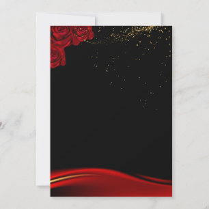 Faire-part de mariage rouge et noir