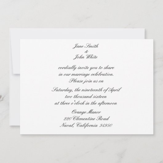 Faire-part de mariage rouge Tulip (Dos)