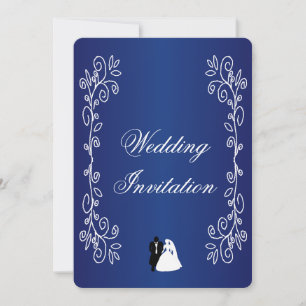 Faire-part de mariage Royal Blue Bride