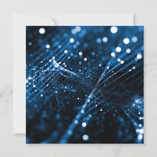 Faire-part de mariage Royal Blue Diamonds (Dos)