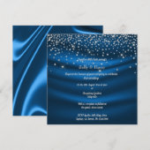 Faire-part de mariage Royal Blue Diamonds (Devant / Derrière)