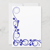 Faire-part de mariage Royal Blue Swils (Dos)